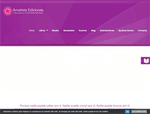 Tablet Screenshot of edicionesamatista.com